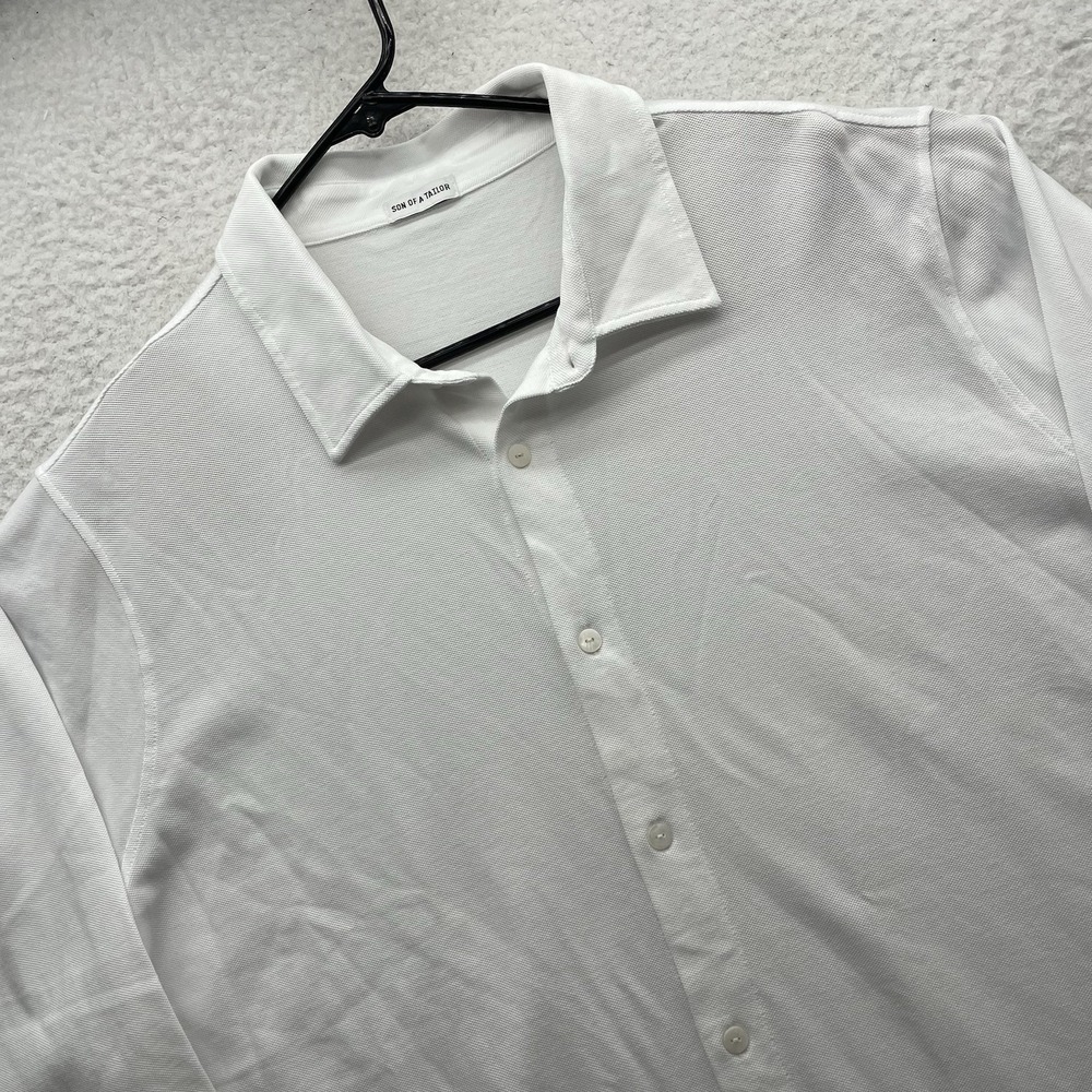 Son Of A Tailor Button Down Shirt Mens 3XLT Tall White Oxford Supima Cotton